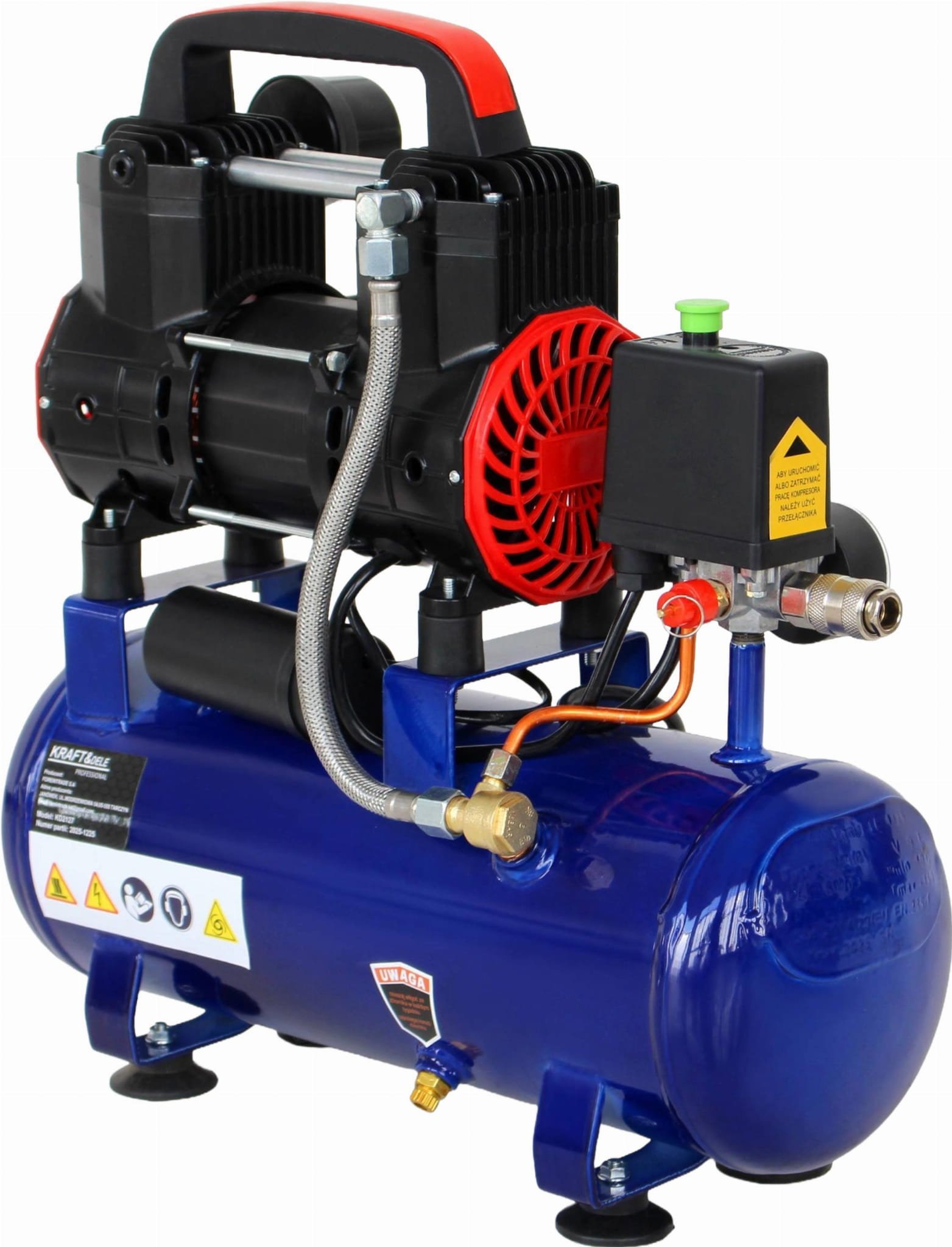Kompresor bezolejowy 9L 230V 1200W KD4090 - Image 5