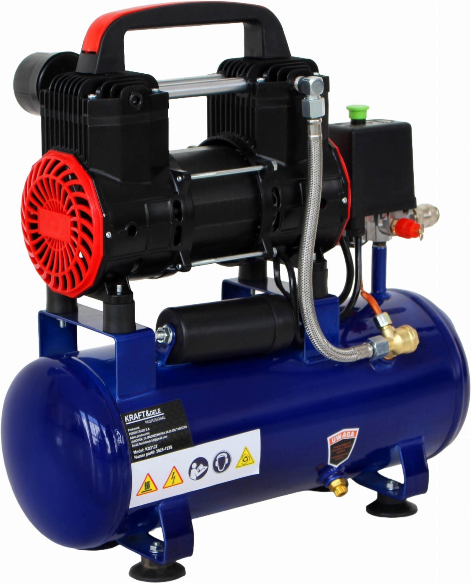 Kompresor bezolejowy 9L 230V 1200W KD4090 - Image 6