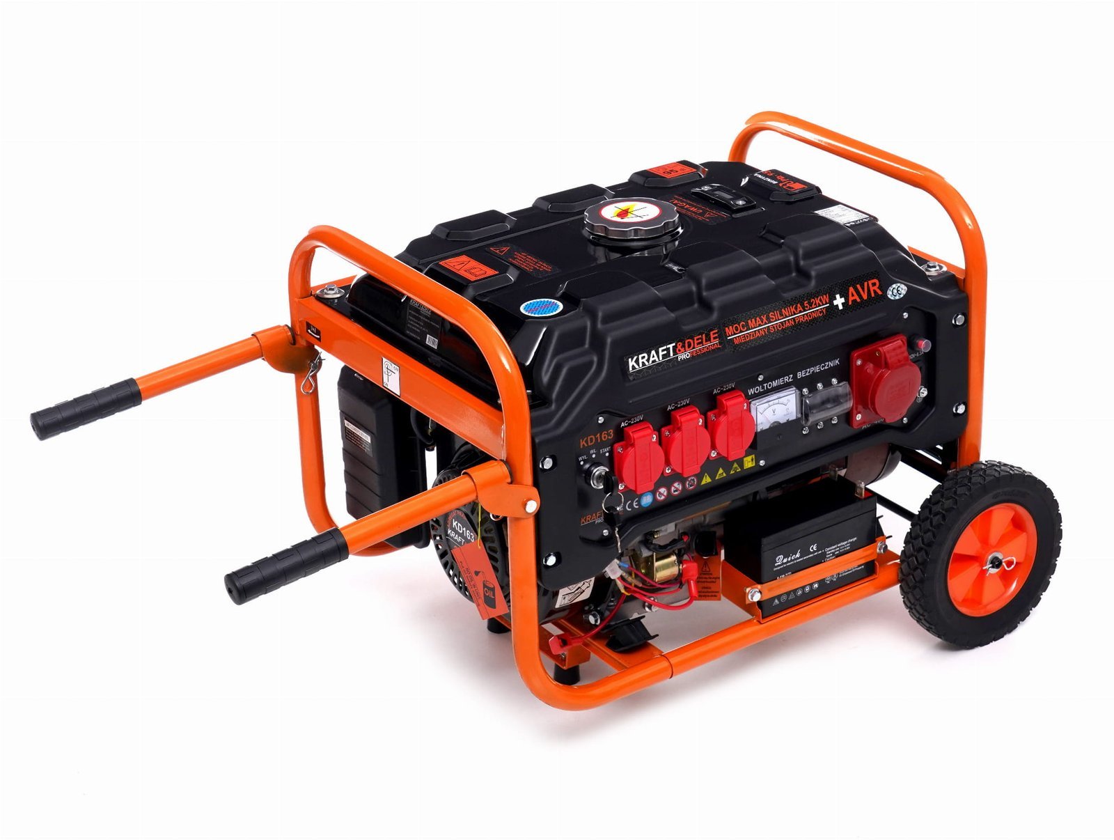 Elektros generatorius 3500W 12/230V/380V KD163 - Image 4