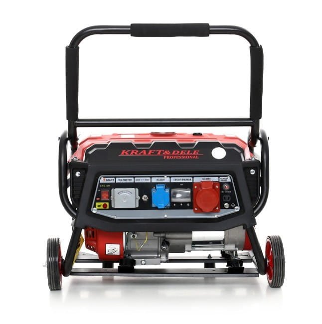 Benzininis trifazis elektros generatorius 3000W 12/230/380V KD139 - Image 3