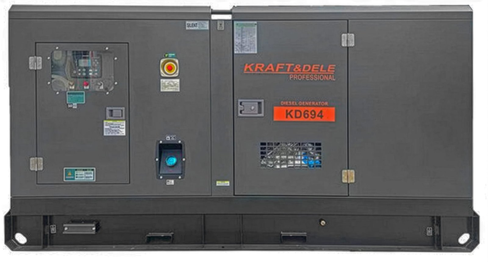 Vienfazis dyzelinis elektros generatorius KRAFT&DELE 95kW, KD694