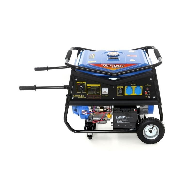 Benzininis vienfazis elektros generatorius 5000W 230V/12V KD145 - Image 4