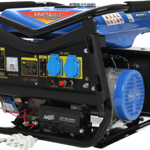 Benzininis vienfazis elektros generatorius KRAFT&DELE 3000W 12/230V KD143