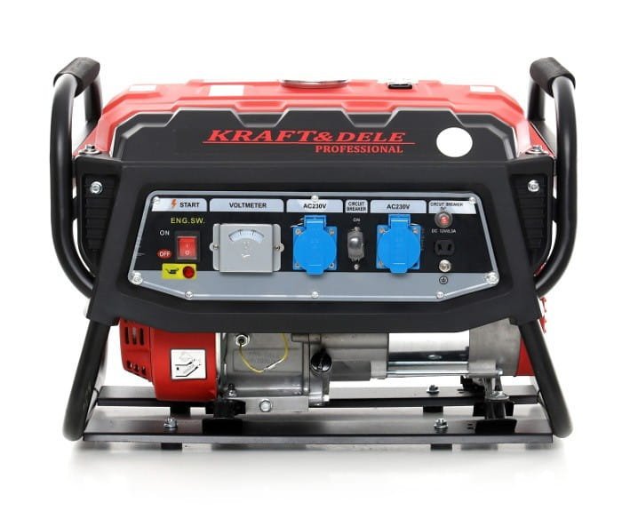 Benzininis vienfazis elektros generatorius 3000W 12/230V 3,0kW/3.8kvA KD136 - Image 3