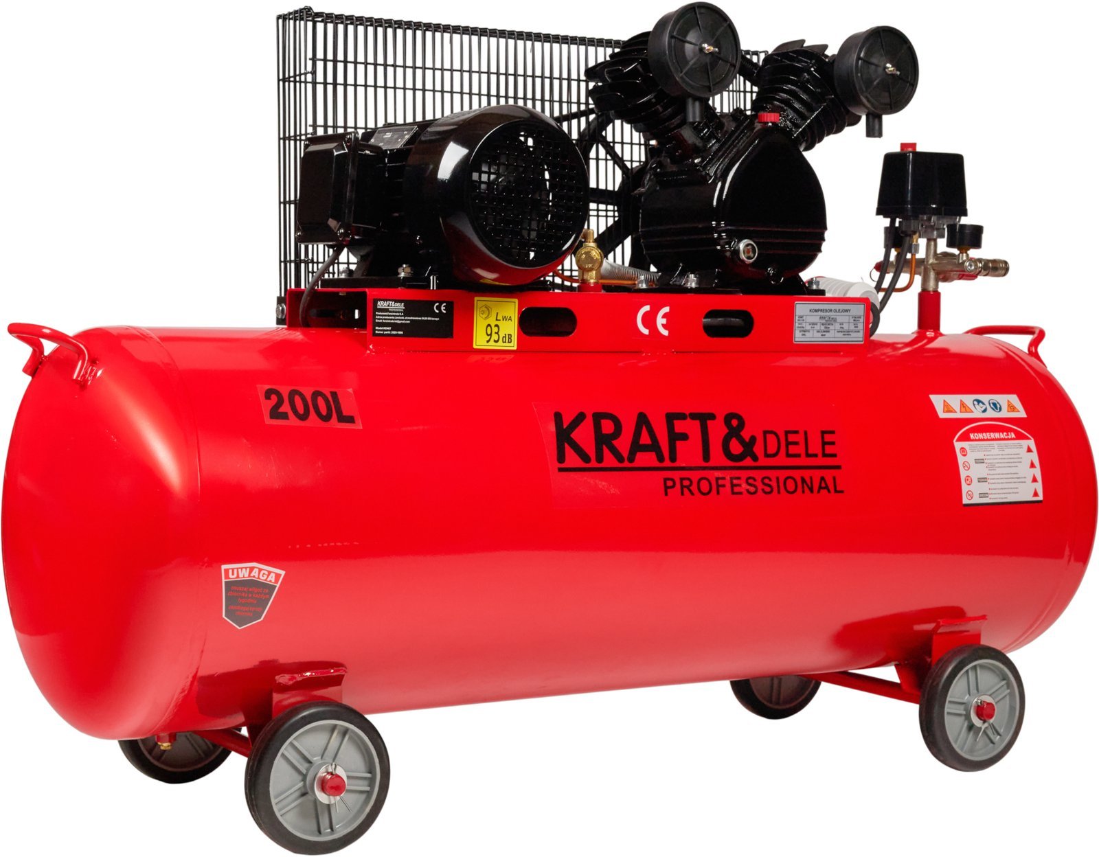 Stūmoklinis/diržinis oro kompresorius 200L 400V KD407
