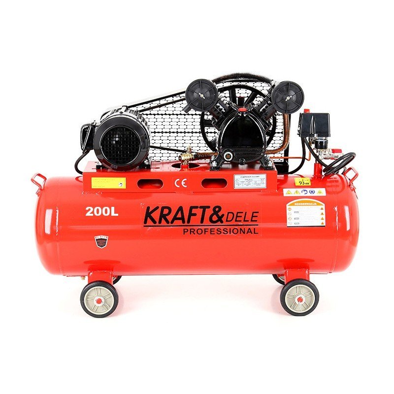 Stūmoklinis/diržinis oro kompresorius 200L 400V KD407 - Image 4