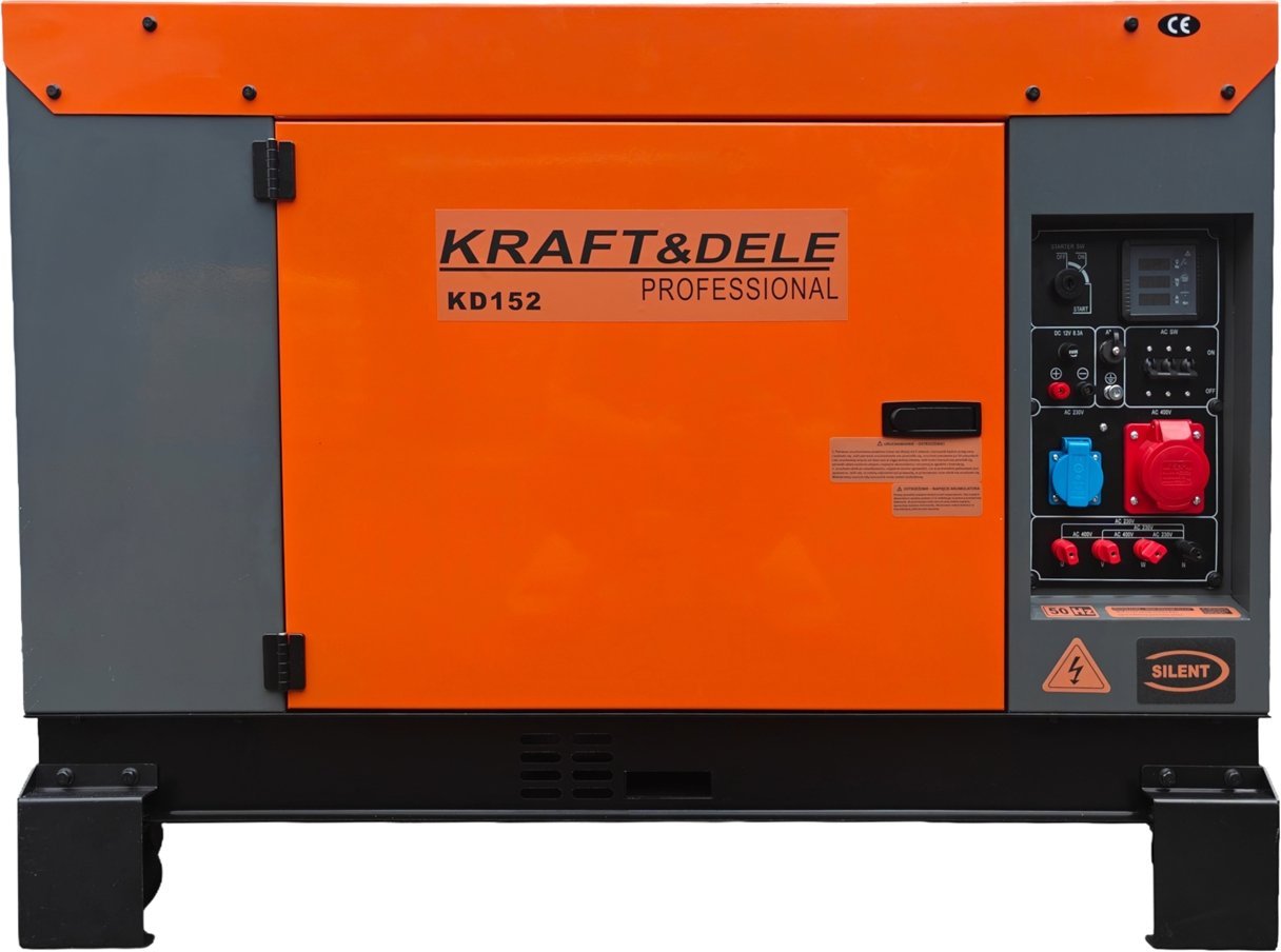 Dyzelinis trifazis elektros generatorius 12kW/13kW, 220V/380V Kraftdele KD152