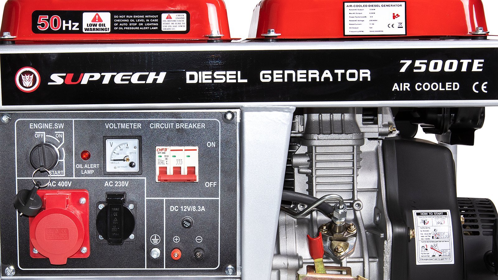 Dyzelinis generatorius SUPTECH 7500TE (trifazis) - Image 3