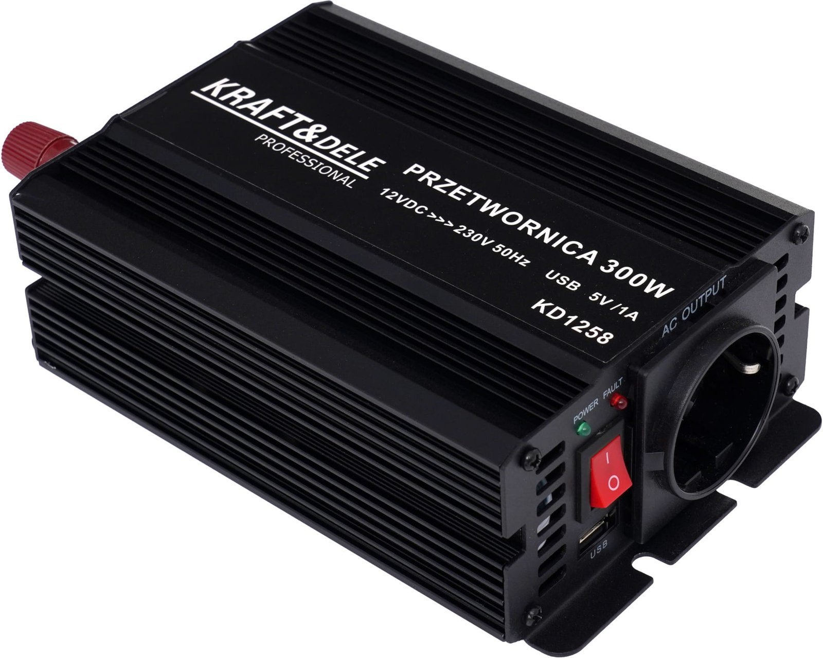 Keitiklis 12V į 230V 300W / 600W koreguota sinusinė banga KD1258
