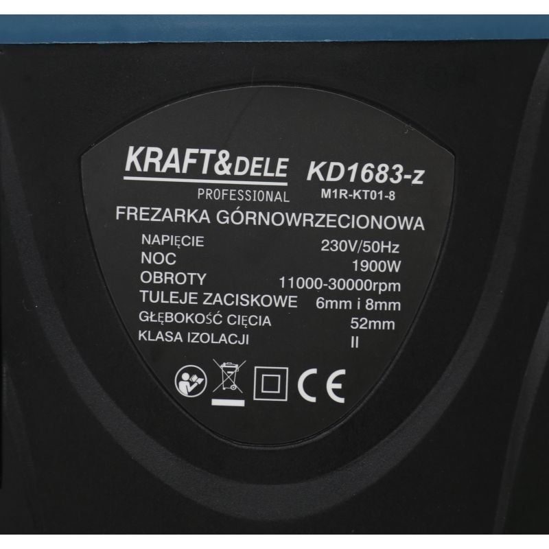 Elektrinė freza 1900W KD1683-Z - Image 2