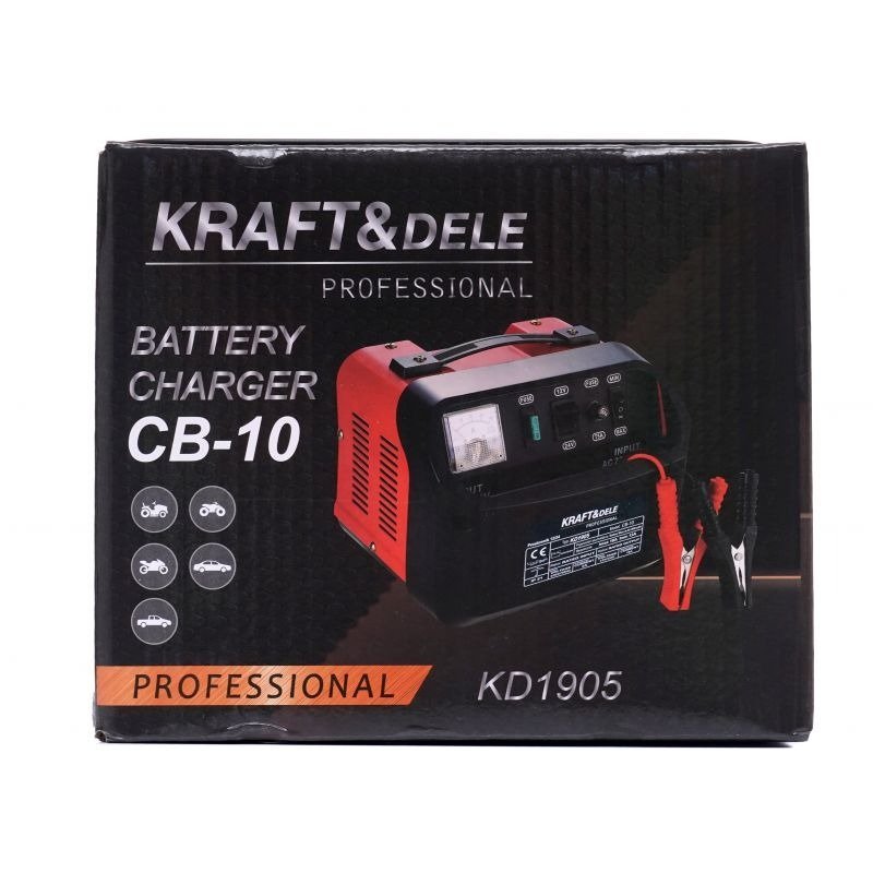 Automobilinis akumuliatoriaus įkroviklis 12 V / 24 V 10 A KD1905 - Image 3