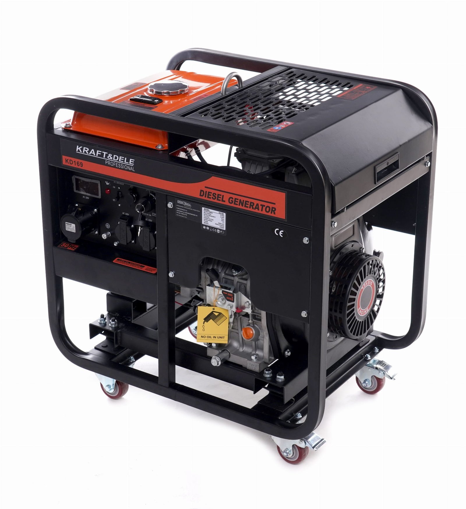 Dyzelinis elektros generatorius KRAFTDELE 9KW / 230V KD169 - Image 2