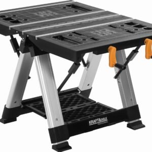 Sulankstomas darbastalis su spaustuvu, 350 kg talpa, 84x81x63 cm, KD11870