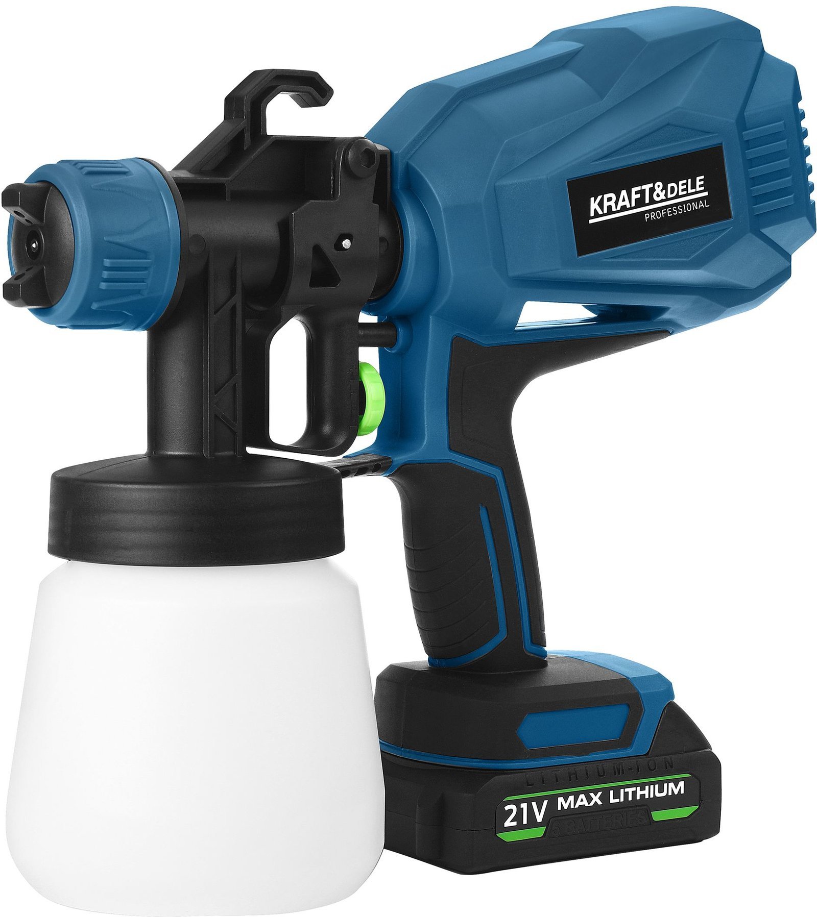 Akumuliatorinis dažymo purkštuvas 21V, 2000 mAh, 800 ml, KD5481