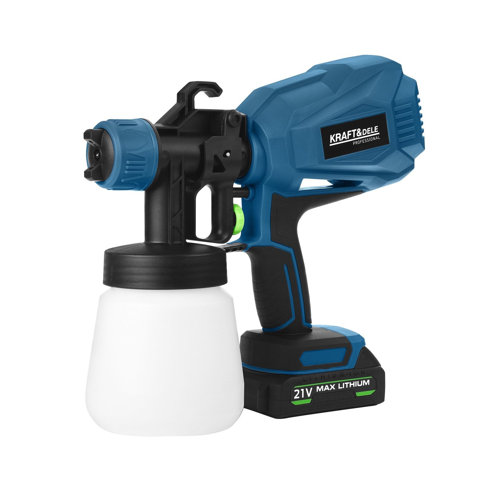 Akumuliatorinis dažymo purkštuvas 21V, 2000 mAh, 800 ml, KD5481 - Image 3