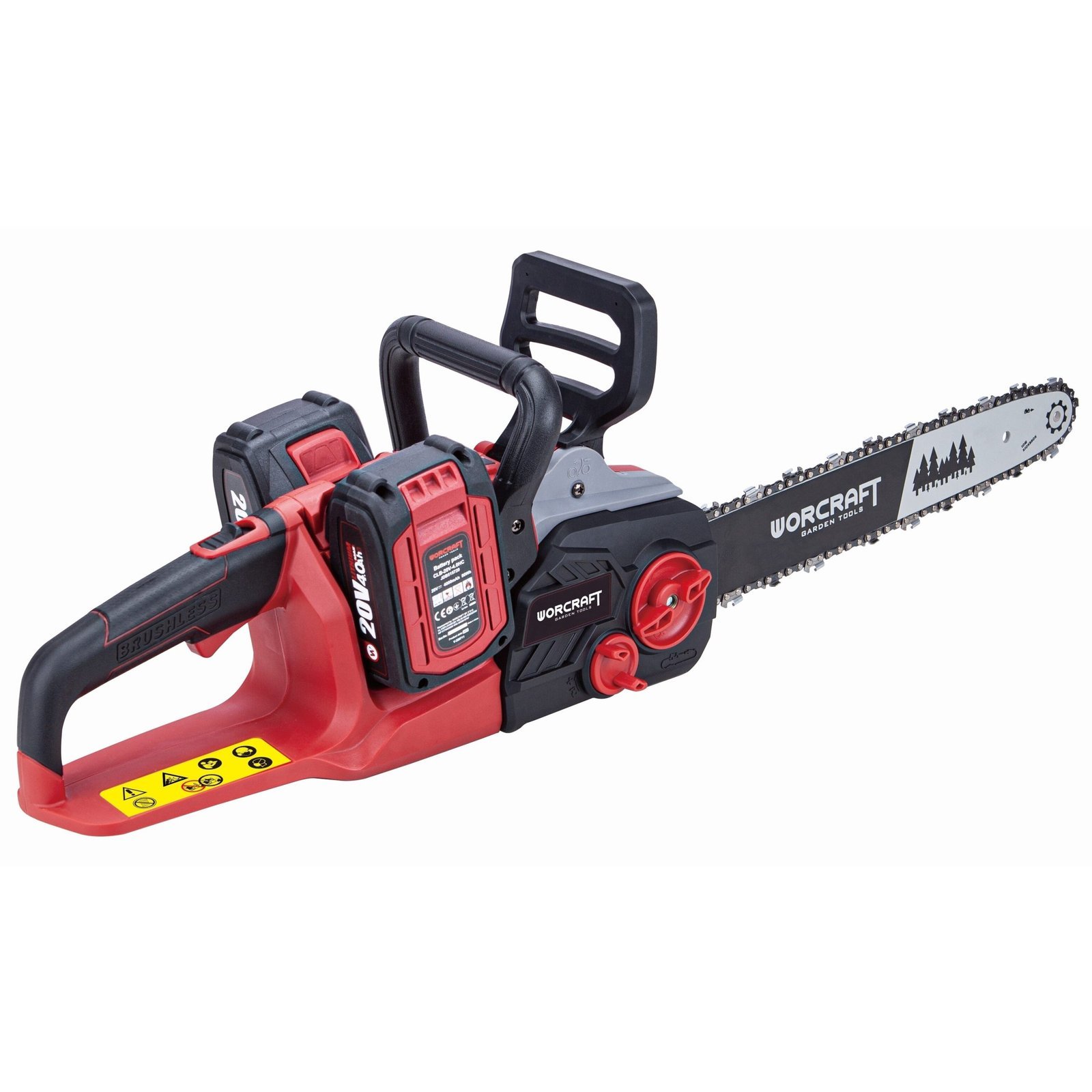 Akumuliatorinis grandininis pjūklas WORCRAFT 40V (20V+20V) LI-ION - Image 3