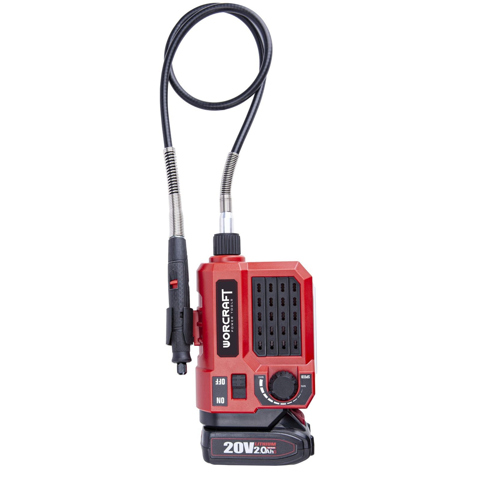 Akumuliatorinis mini tiesinis šlifuoklis su priedais WORCRAFT 20V LI-ION - Image 2