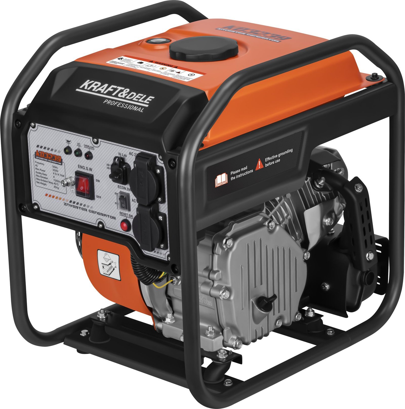Inverterinis elektros generatorius 4,7 kW, 110/120/230 V KD3239