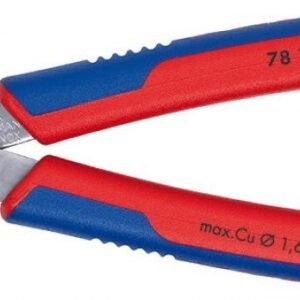 Elektronikos žnyplės 125mm INOX su prispaudimu, Knipex