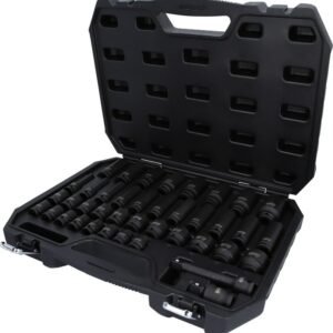 Smūginių galvučių rinkinys 1/2" ilgos ir trumpos 9-30mm 40pcs, KS Tools