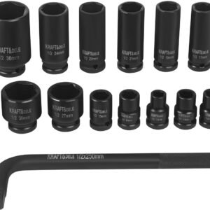 Smūginės galvutės 1/2" 16 vnt. rinkinys KD11762