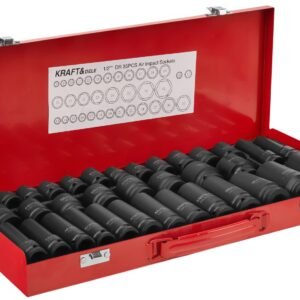 Smūginių galvučių rinkinys 1/2" 35 vnt. KD11756 (Cr-Mo plienas)